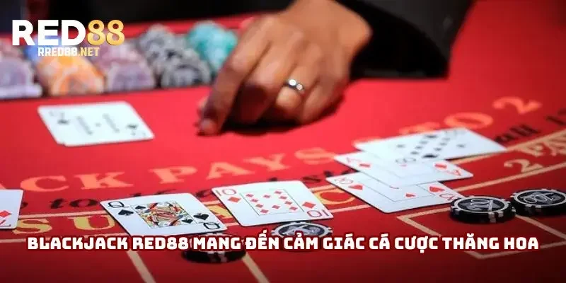 Blackjack Red88 mang đến cảm giác cá cược thăng hoa